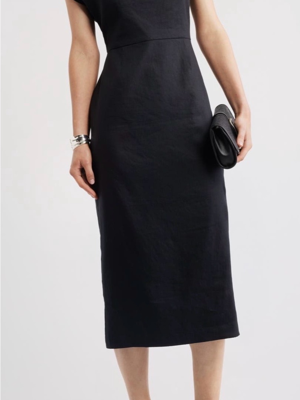 Nordstrom Black Midi Sheath Dress